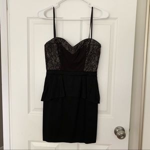 BCBGMAXAZRIA Peplum Dress - XS